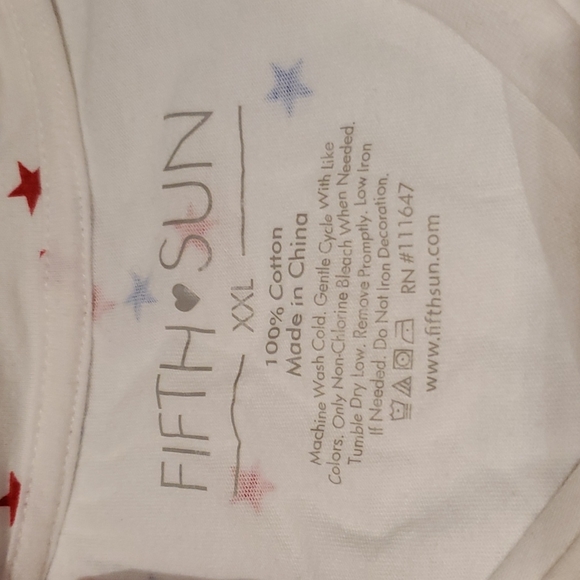 Red and Blue Star 4th of July Tank Slightly Cropped - Picture 3 of 4